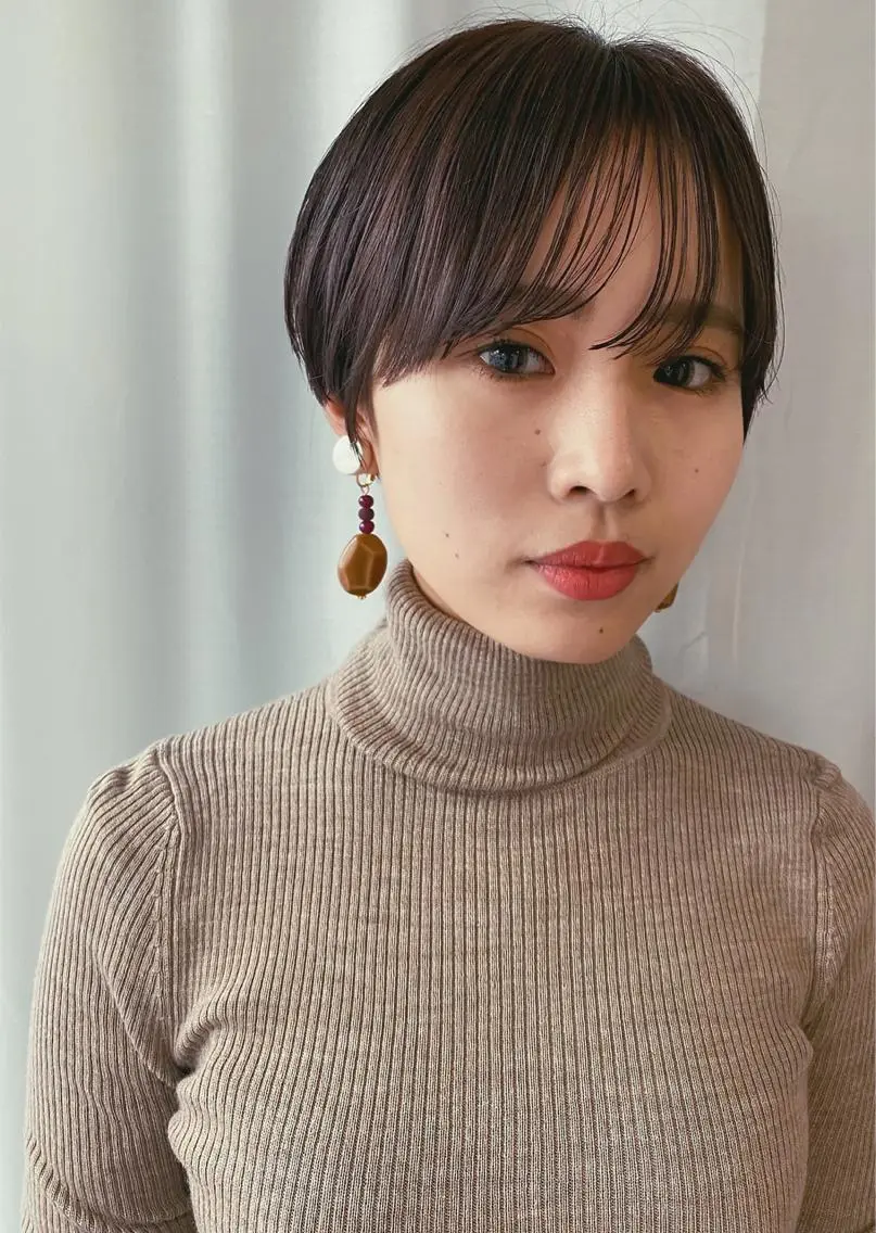 ショート ヘアアレンジ ハンサムショート ショートヘア カット lani ブリーチ /ダブルカラーのヘアスタイル