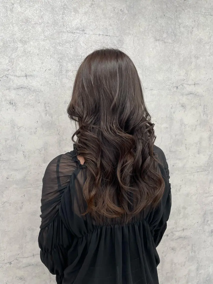 ロング カラー カット 似合わせ🌿‬髪質 改善🧸RYUGOのヘアスタイル