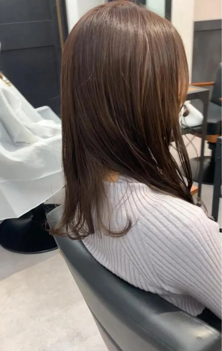 ショート カラー パーマ ヘアアレンジ メンズ キッズ ネイル マツエク・マツパ 似合せレイヤー／ 柔らか透明感カラーのヘアスタイル