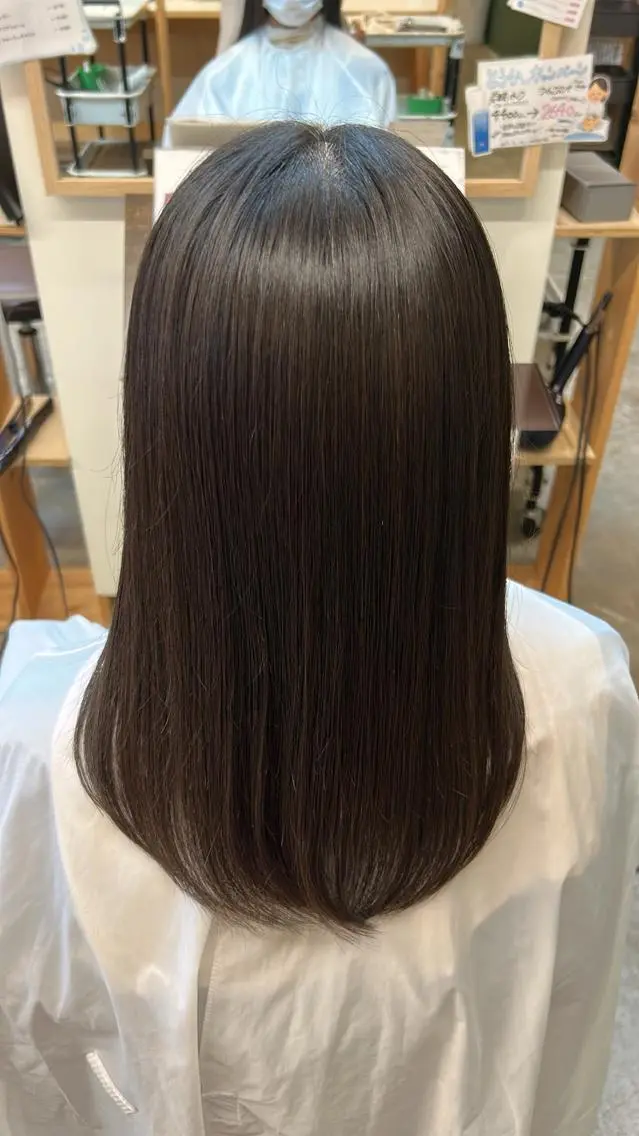 ロング カラー 髪質改善縮毛矯正 カノエ下関熊野店のヘアスタイル