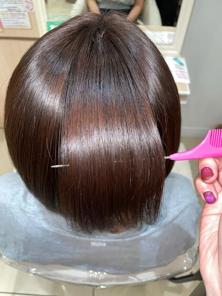ショート 縮毛矯正 Ash横浜瀬谷店 Tsugumiのヘアスタイル