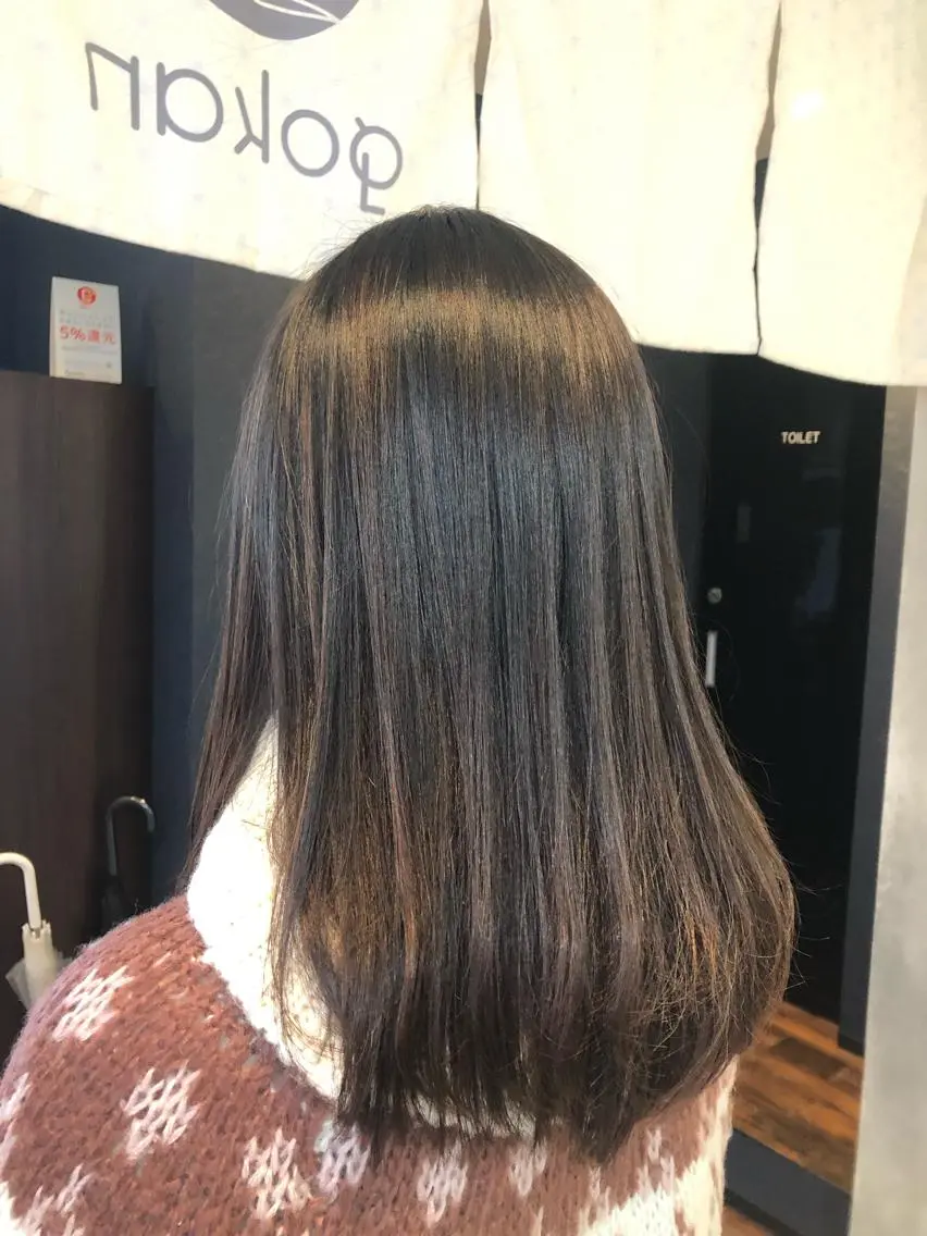 ミディアム カラー カット トリートメント 徳光 辰弥のヘアスタイル