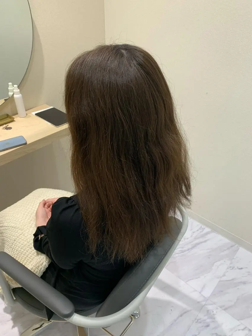 ミディアム カット ヘアカラー トリートメント 丹野 圭太のヘアスタイル