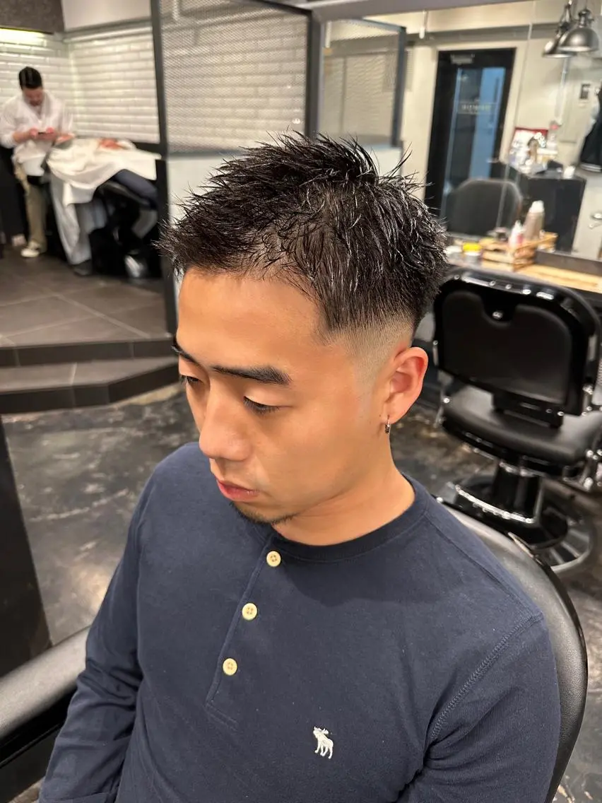 ショート メンズ フェードカット スキンフェード ショートヘア ツイスパ/メンズ パーマ/歩夢のヘアスタイル