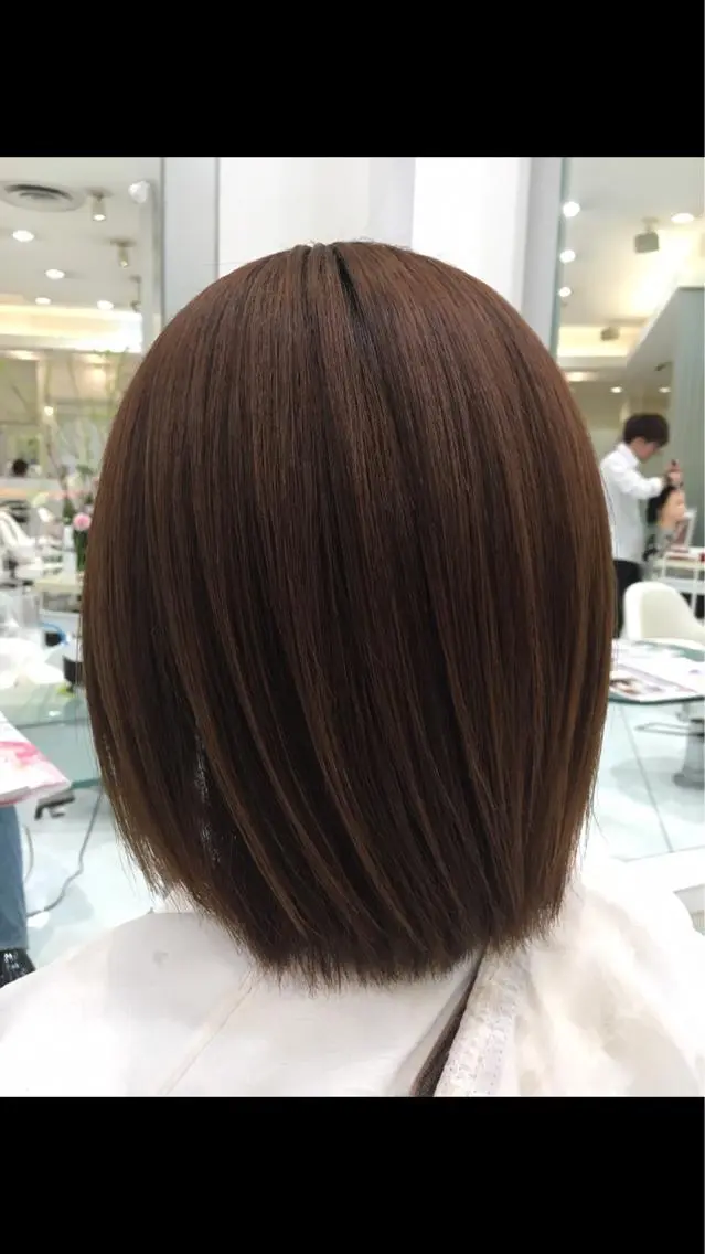 ミディアム ミディアムパーマ 縮毛矯正 山崎 航のヘアスタイル