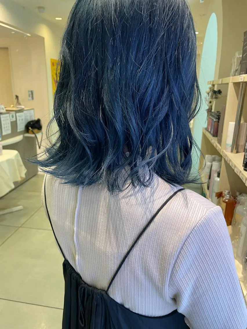 ミディアム カラー カット ヘアカラー 松佐 ゆかりのヘアスタイル