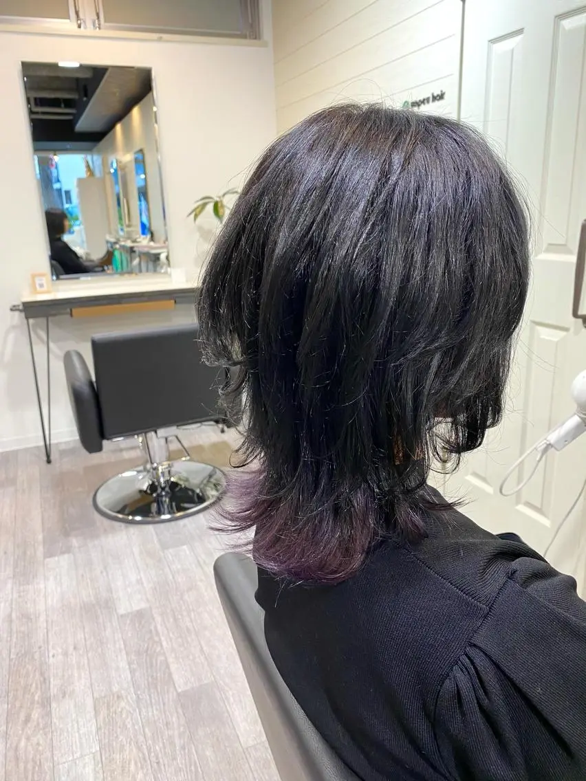 ミディアム カラー アディクシーカラー バレイヤージュ ブリーチ ケアブリーチ デザインカラー ヘアカラー トリートメント 先着1名様限定 カット無料のヘアスタイル