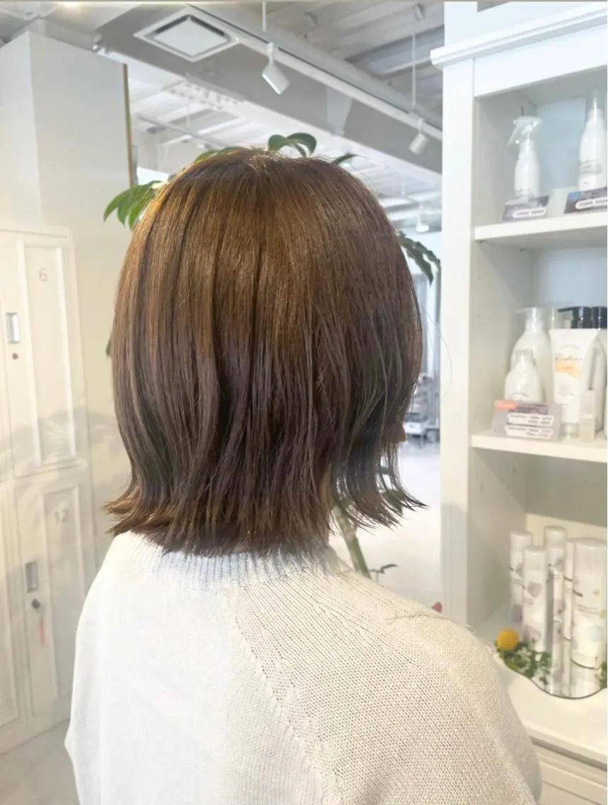 ショート 切りっぱなしボブ ボブ カット 和田 真依のヘアスタイル