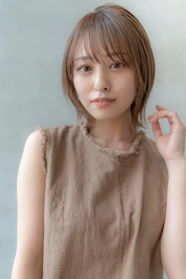ミディアム トリートメント Lisa 海外風スパイラルのヘアスタイル