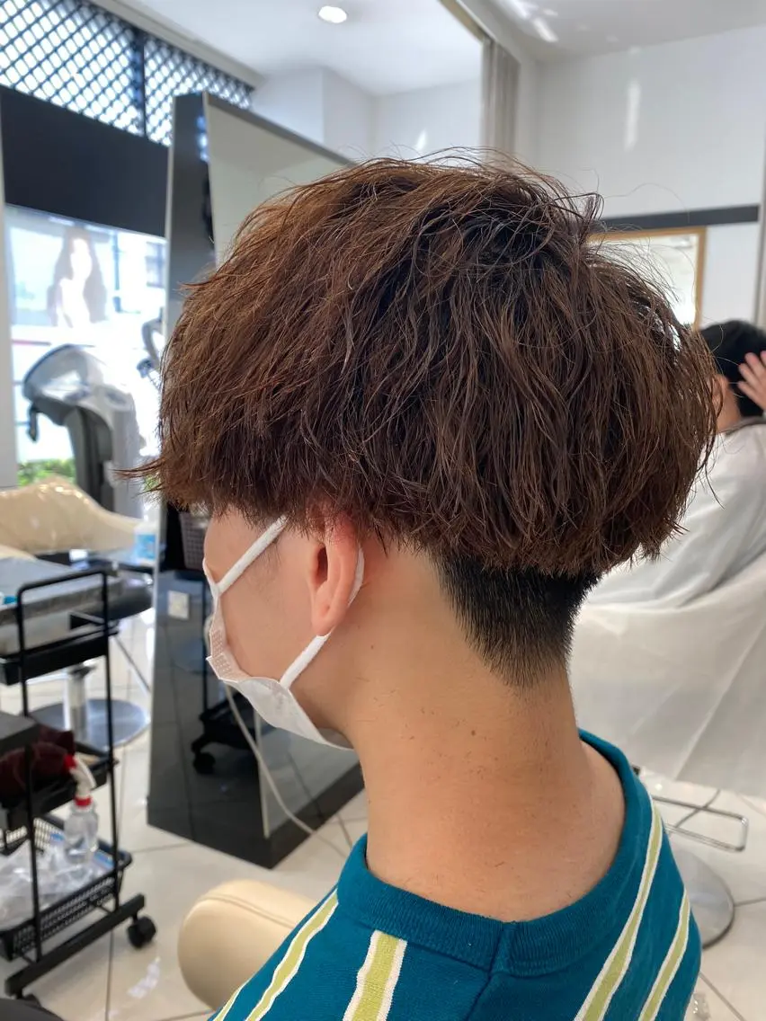 パーマ メンズ カット パーマ 【デザインカラー】 🕊️村田 菜々美のヘアスタイル
