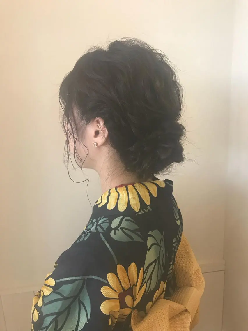 ヘアアレンジ 浴衣 清水 ちひろ ✄トップスタイリストのヘアスタイル