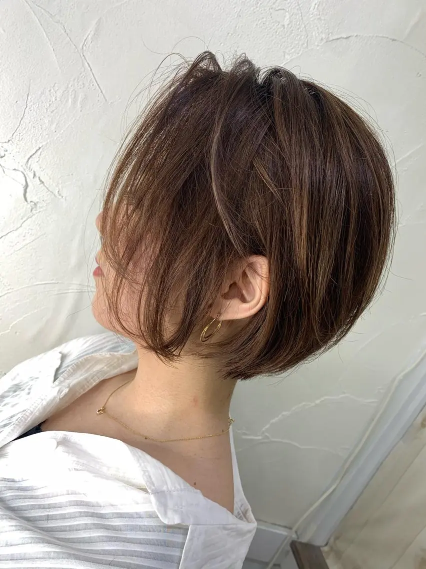 ショート ショートボブ ハンサムショート ボブ ハイライト ショートヘア ヘアカラー エクステ 失敗したくない人へ ハイトーン美容師のヘアスタイル