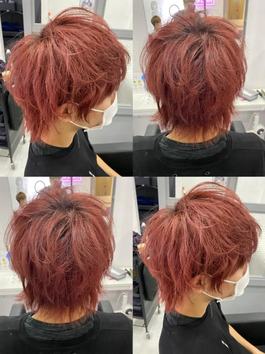 ショート カラー パーマ ヘアアレンジ メンズ 🔥メンズパーマ 特化 渡辺一翔のヘアスタイル