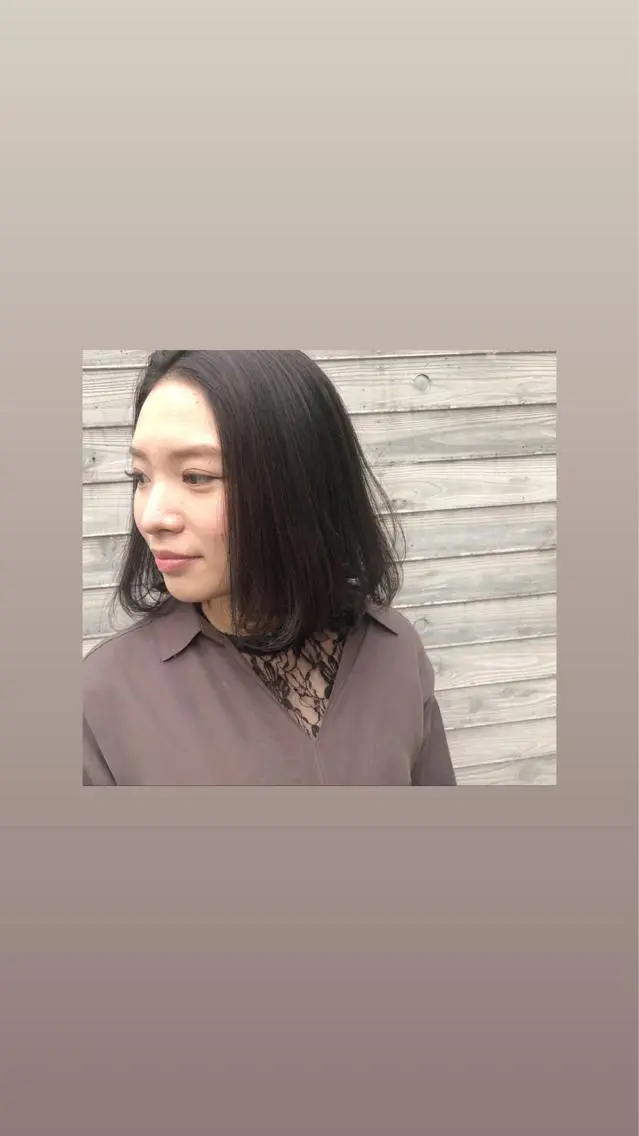 ミディアム カラー パーマ ヘアアレンジ 藤井 菜緒のヘアスタイル