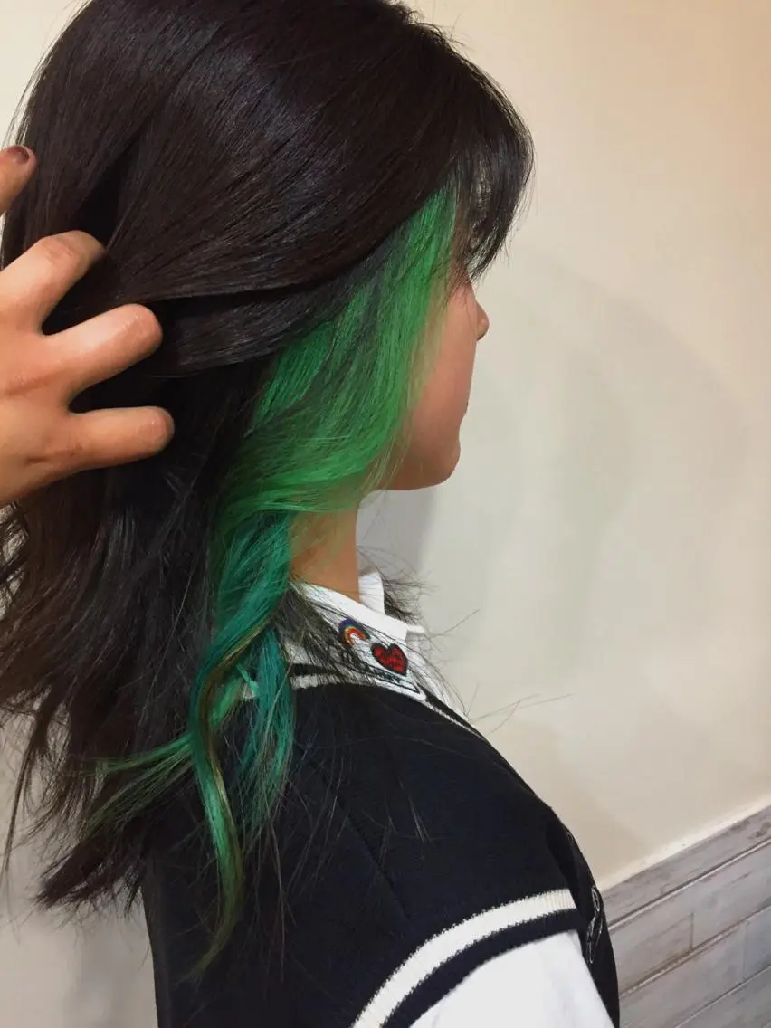 ロング カラー ブリーチ 縮毛矯正 トリートメント ヘアセット カラー特化サロン大阪 ルービック江坂/新城のヘアスタイル
