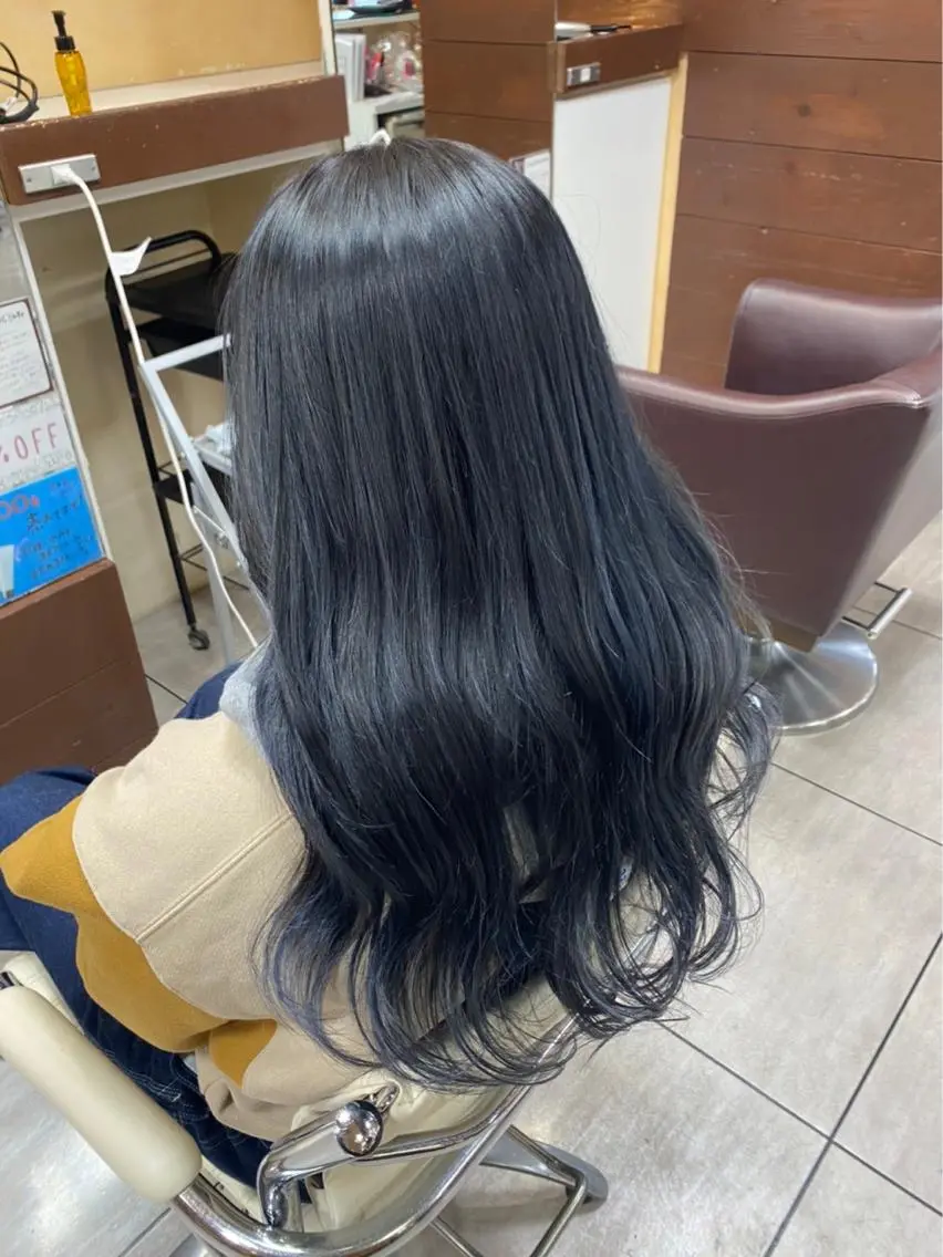 ロング カット ヘアカラー レイヤー/艶髪カラー 森本くるみのヘアスタイル