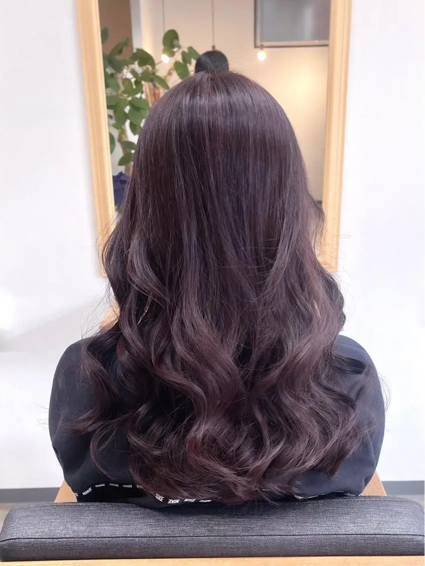 セミロング ラベンダーブラウン ハイライト THE DAY 木村　敏之のヘアスタイル
