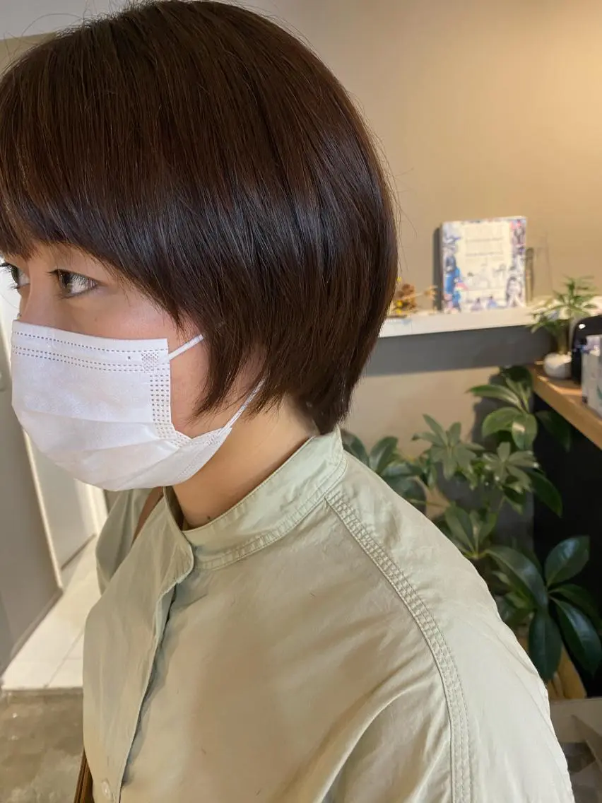 ショート カラー ヘアアレンジ メンズ キッズ ネイル マツエク・マツパ 透明感カラー🤎 ゆりのヘアスタイル