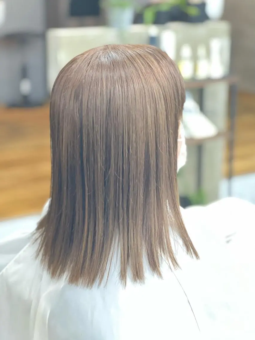 セミロング カラー アディクシーカラー アッシュ カット ヘアカラー トリートメント THE PARK キシオカのヘアスタイル