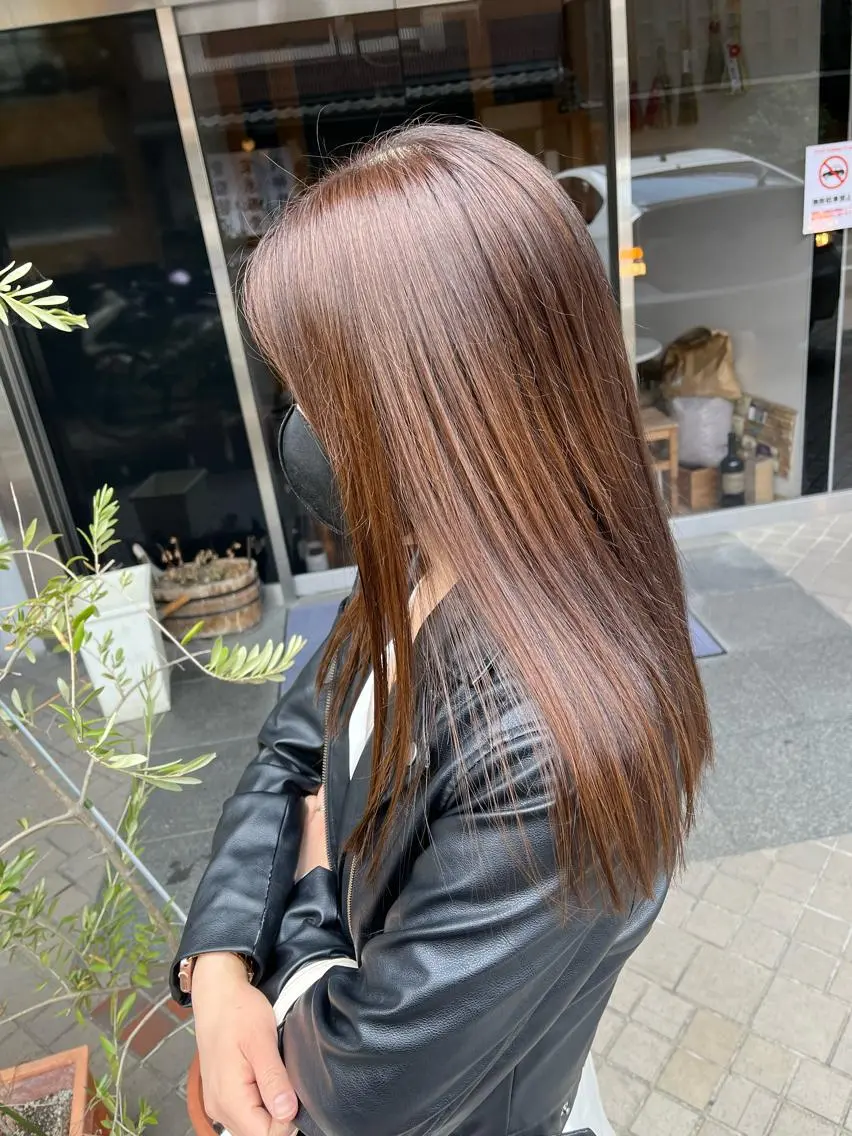 ロング カラー ブラウンカラー 透明感カラー ナチュラルブラウン HIYOSHI　✂︎ 艶髪職人のヘアスタイル