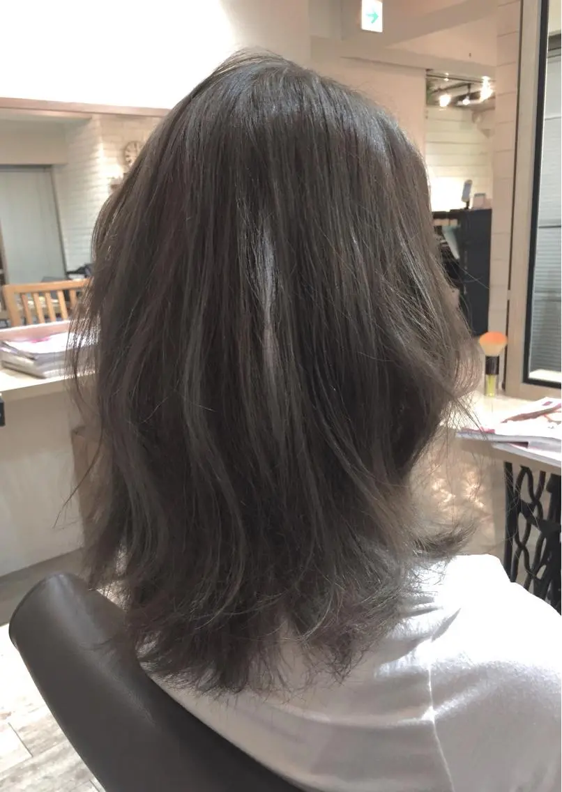セミロング カラー カラーアンドケアリタ kitamuuuのヘアスタイル