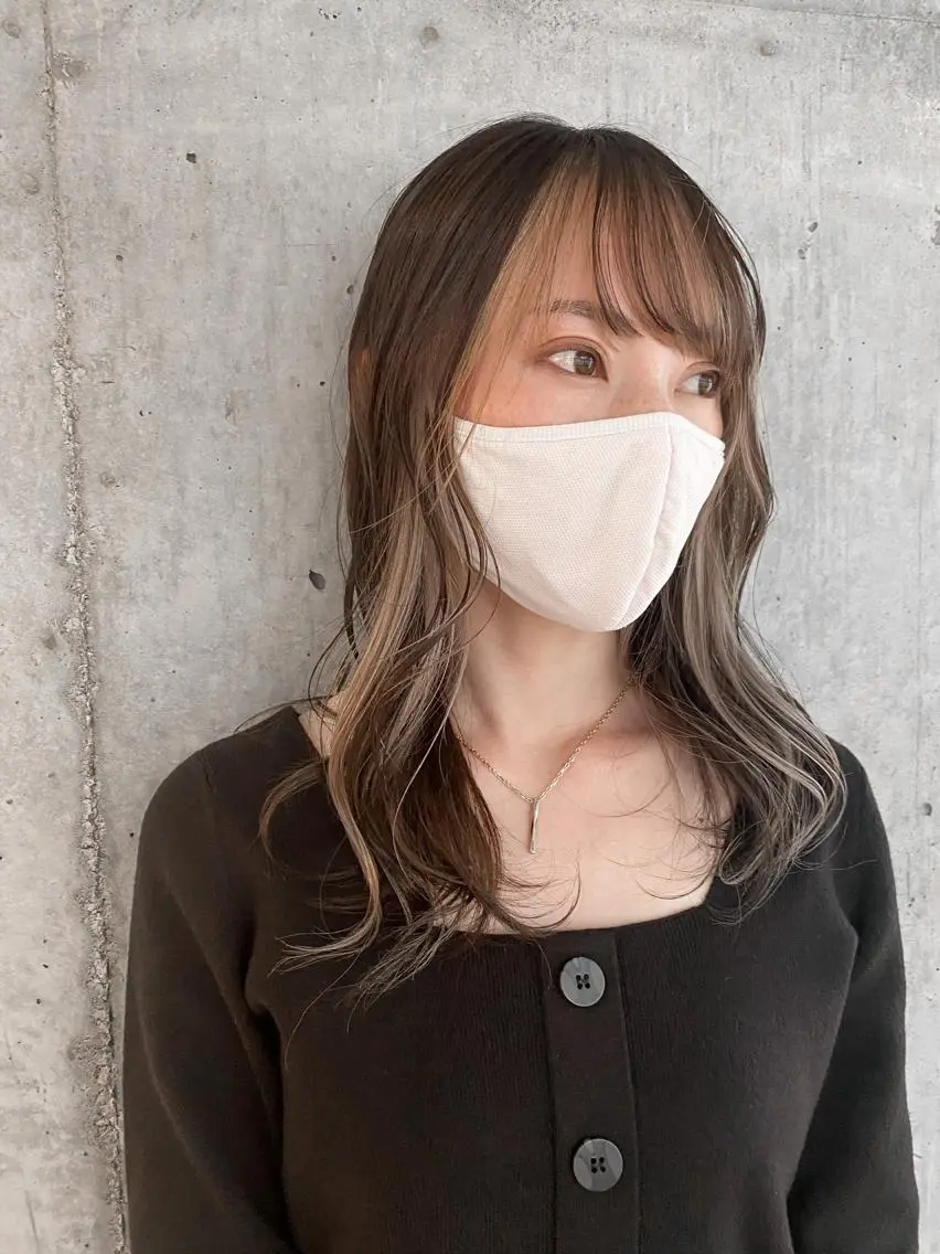 セミロング カラー ミストバング  フェイスフレーミング カット ヘアカラー トリートメント リピート率No.1✨ ユウキのヘアスタイル