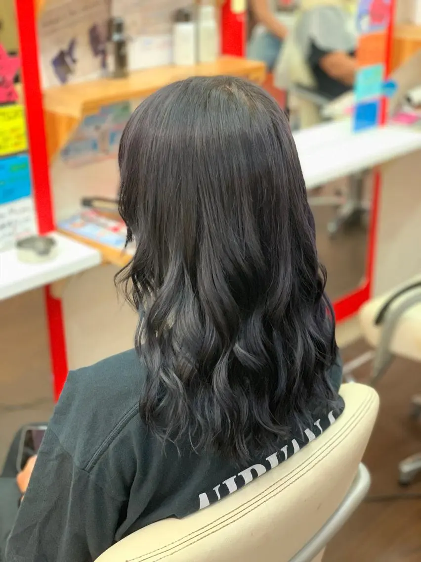 ロング カラー ヘアカラー たけい ゆうきのヘアスタイル