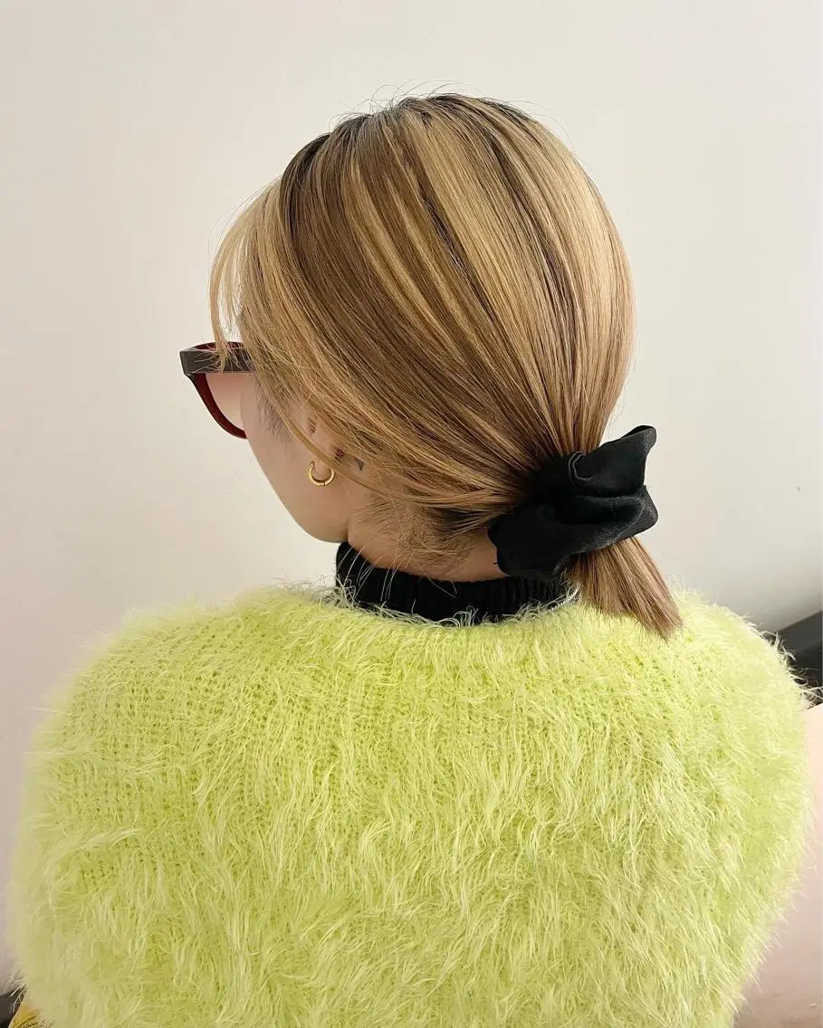 カラー ヘアカラー 🎀ボブ＋ハイトーン シュカ👶🏻のヘアスタイル