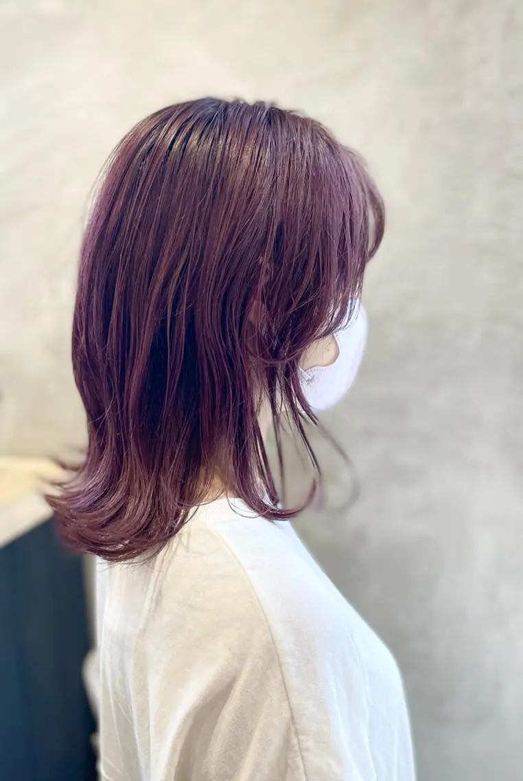 カラー ブリーチなしWカラー 🌷宮部楓奈のヘアスタイル