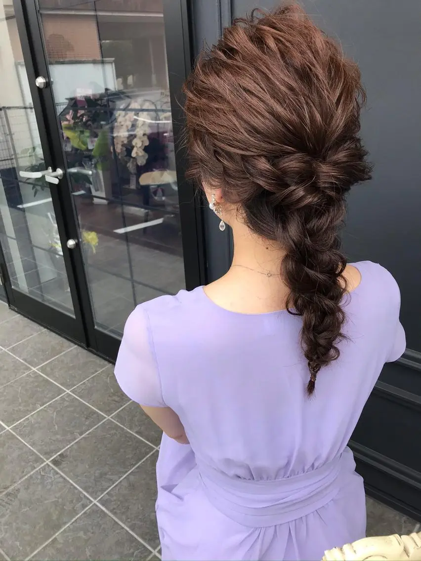 ロング ヘアアレンジ ヘアセット 成松 勇治のヘアスタイル