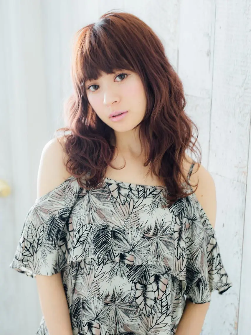 セミロング FUKUNAGA YUのヘアスタイル