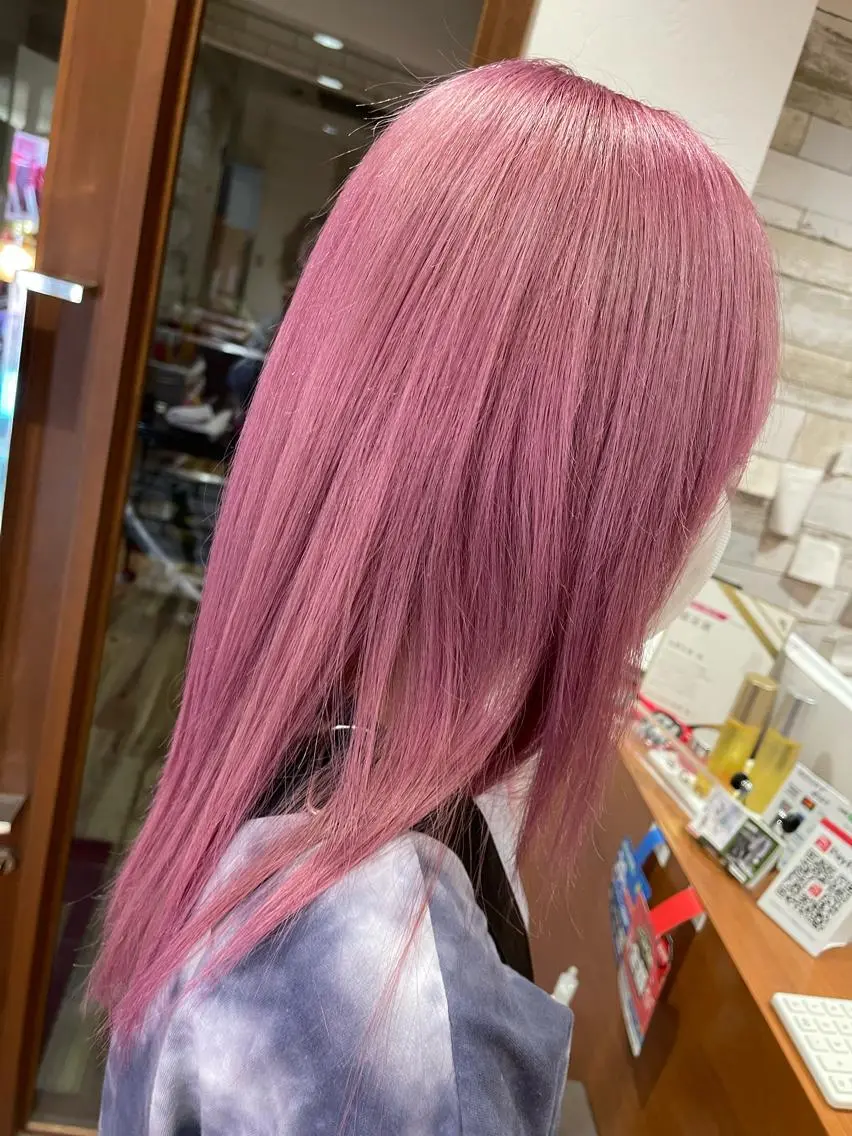 ミディアム カラー ブリーチ カット ヘアカラー オージュアソムリエ DAIKI⭐️のヘアスタイル