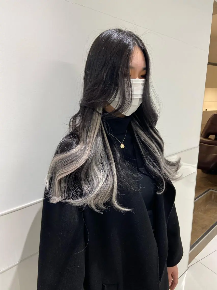 ロング カラー 韓国風ヘア Amelie yunのヘアスタイル
