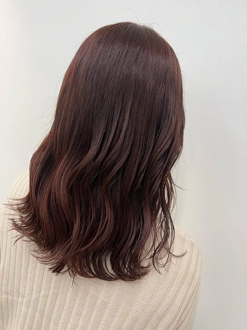 セミロング カラー カット ヘアカラー トリートメント 角田 全史のヘアスタイル