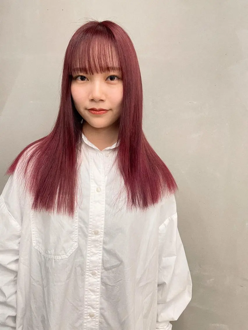 セミロング カラー ヘアカラー トリートメント センスをお届けします 大谷将生infpのヘアスタイル