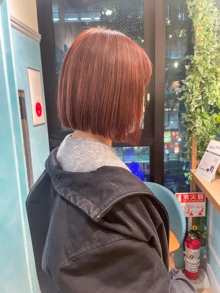 ショート カット 縮毛矯正 髪質改善 韓国風レイヤー 吉田のヘアスタイル