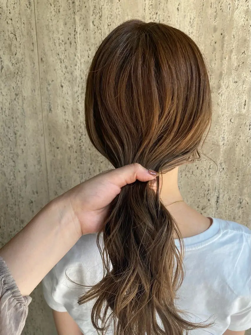ロング カラー ヘアカラー Rinka/梅田/ 透け感カラー🤎のヘアスタイル