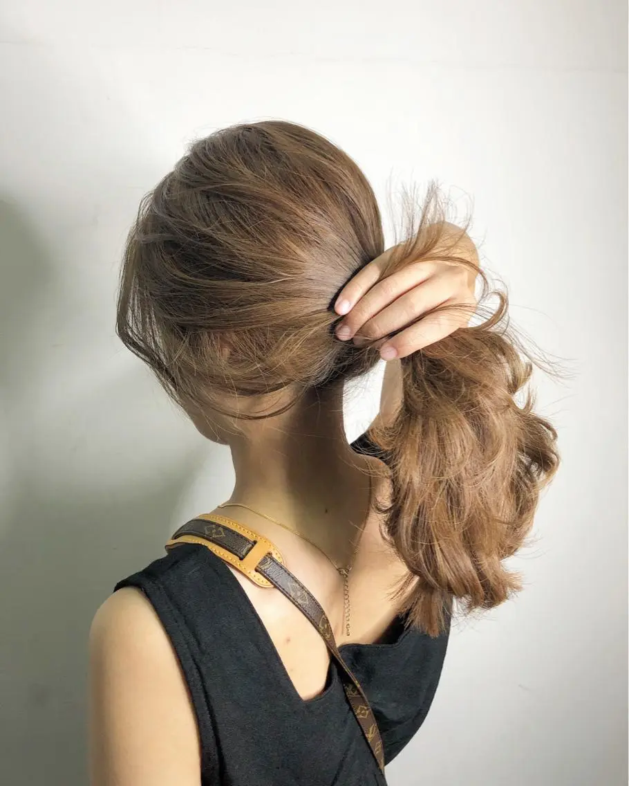 ロング カラー ブリーチ カット ヘアカラー トリートメント SAKURA✨ ショート/ボブのヘアスタイル