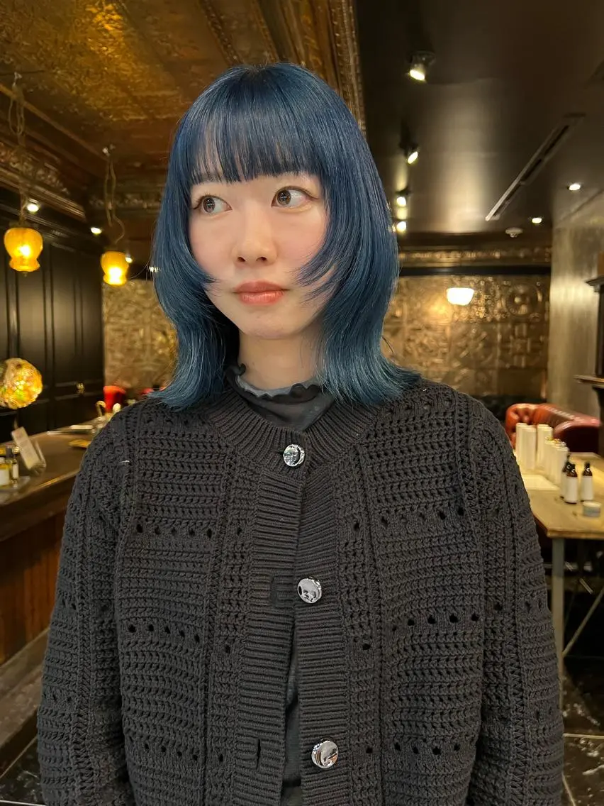 ミディアム カラー 圧倒的デザイン力 店長🎨RENAのヘアスタイル