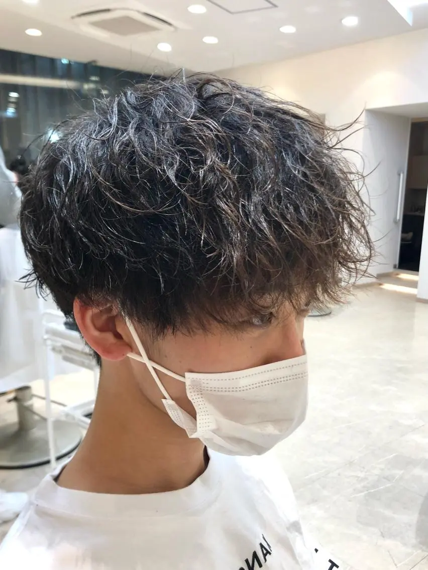 ショート パーマ メンズ カット パーマ 小林 優太 メンズパーマ✨のヘアスタイル