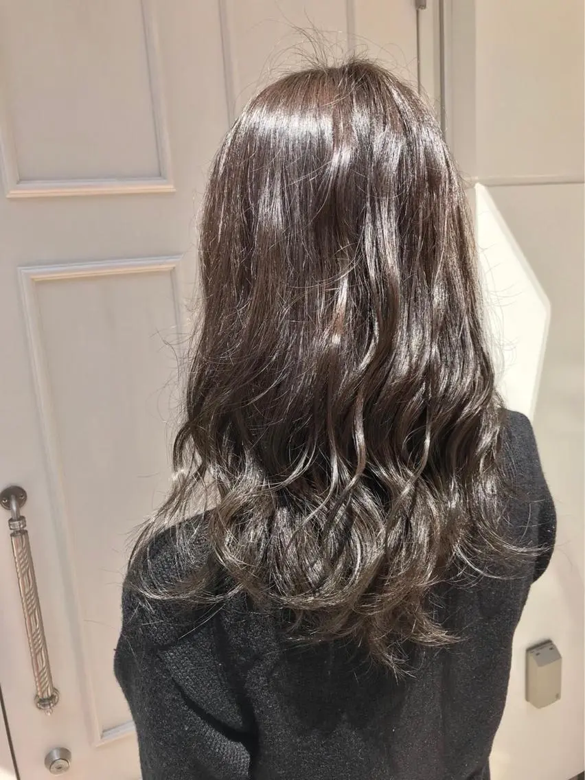 セミロング カラー グレージュ 🫟Blanco🫟 Color&Careのヘアスタイル