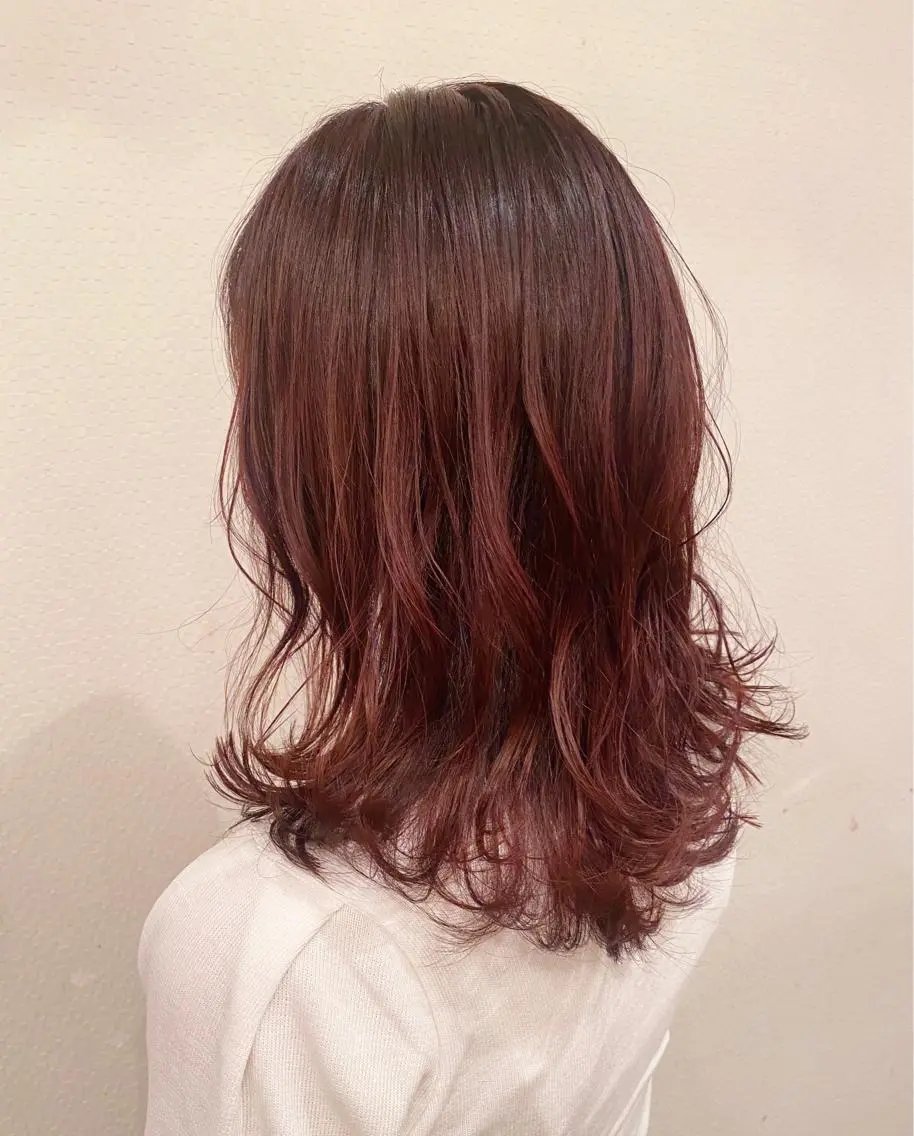 セミロング カラー 🌈🌸あおき みちる🌟💗のヘアスタイル