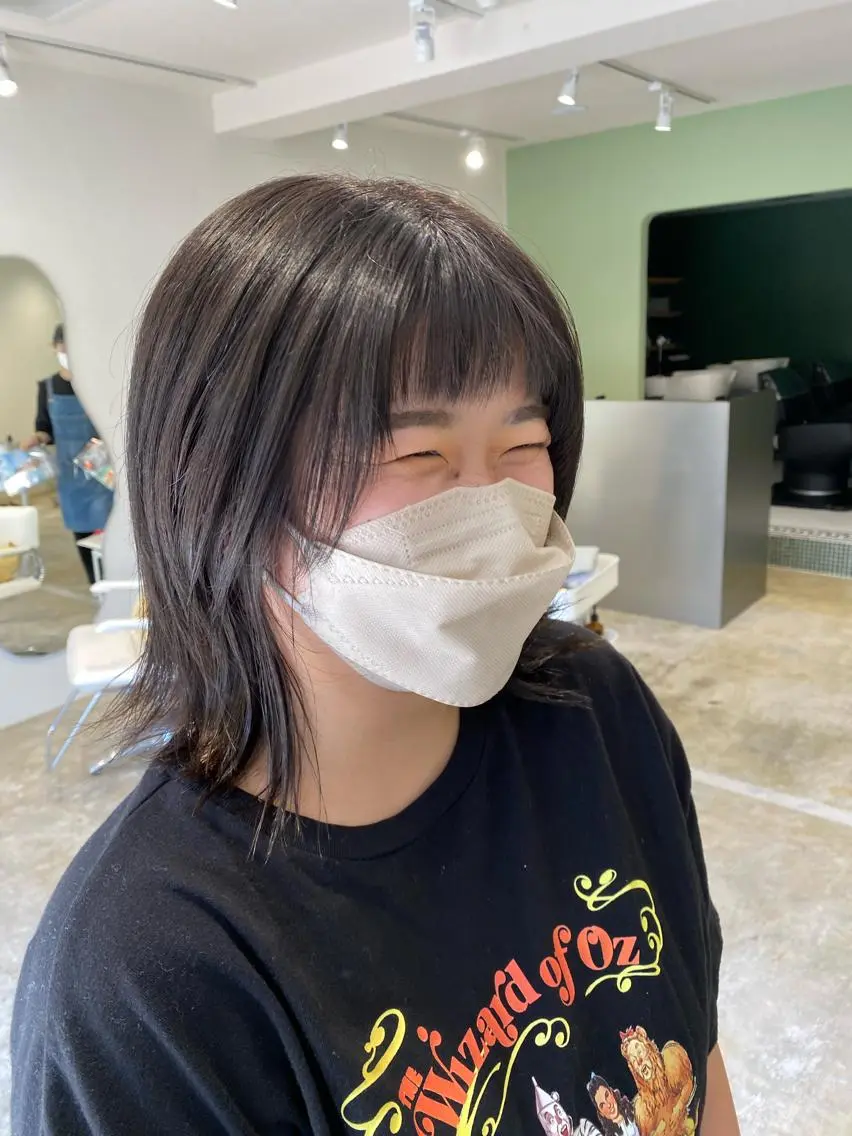 ミディアム Sabby氏川洸希 パーマのヘアスタイル