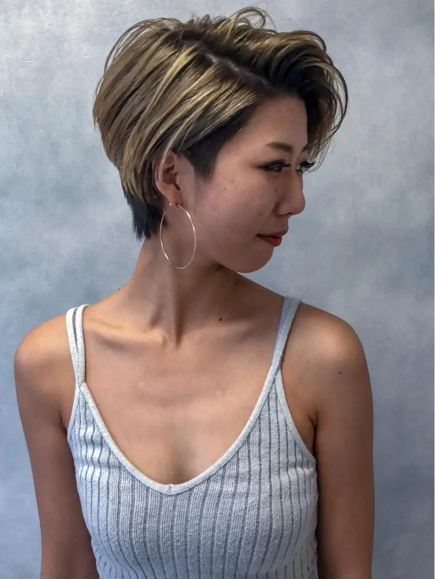 ショート カラー welring hair salonのヘアスタイル