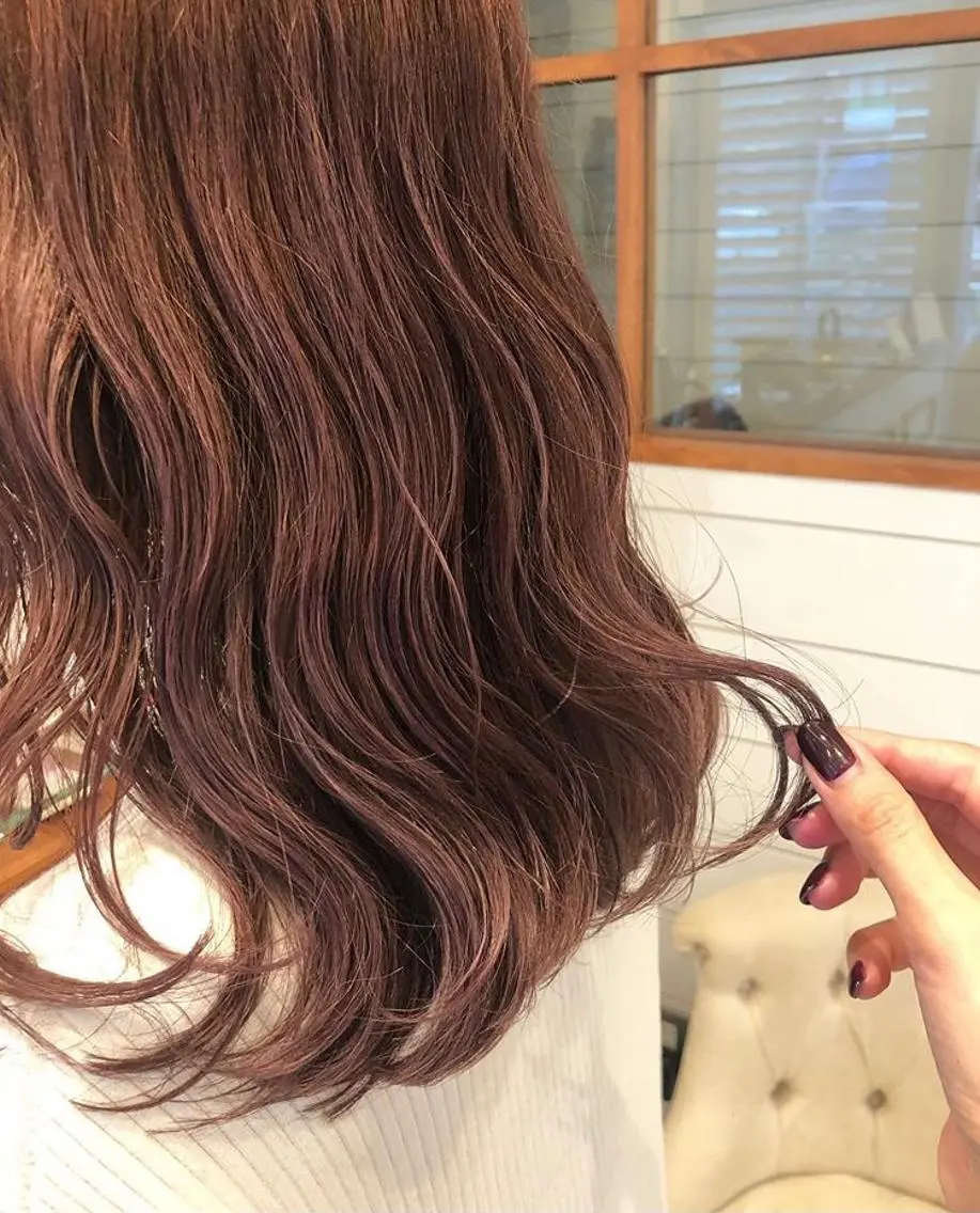セミロング カラー 渋谷/韓国風 西原直樹のヘアスタイル