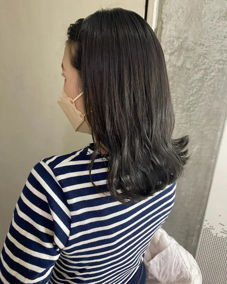 ミディアム カラー ブリーチ ブラウンカラー 清村 和音のヘアスタイル