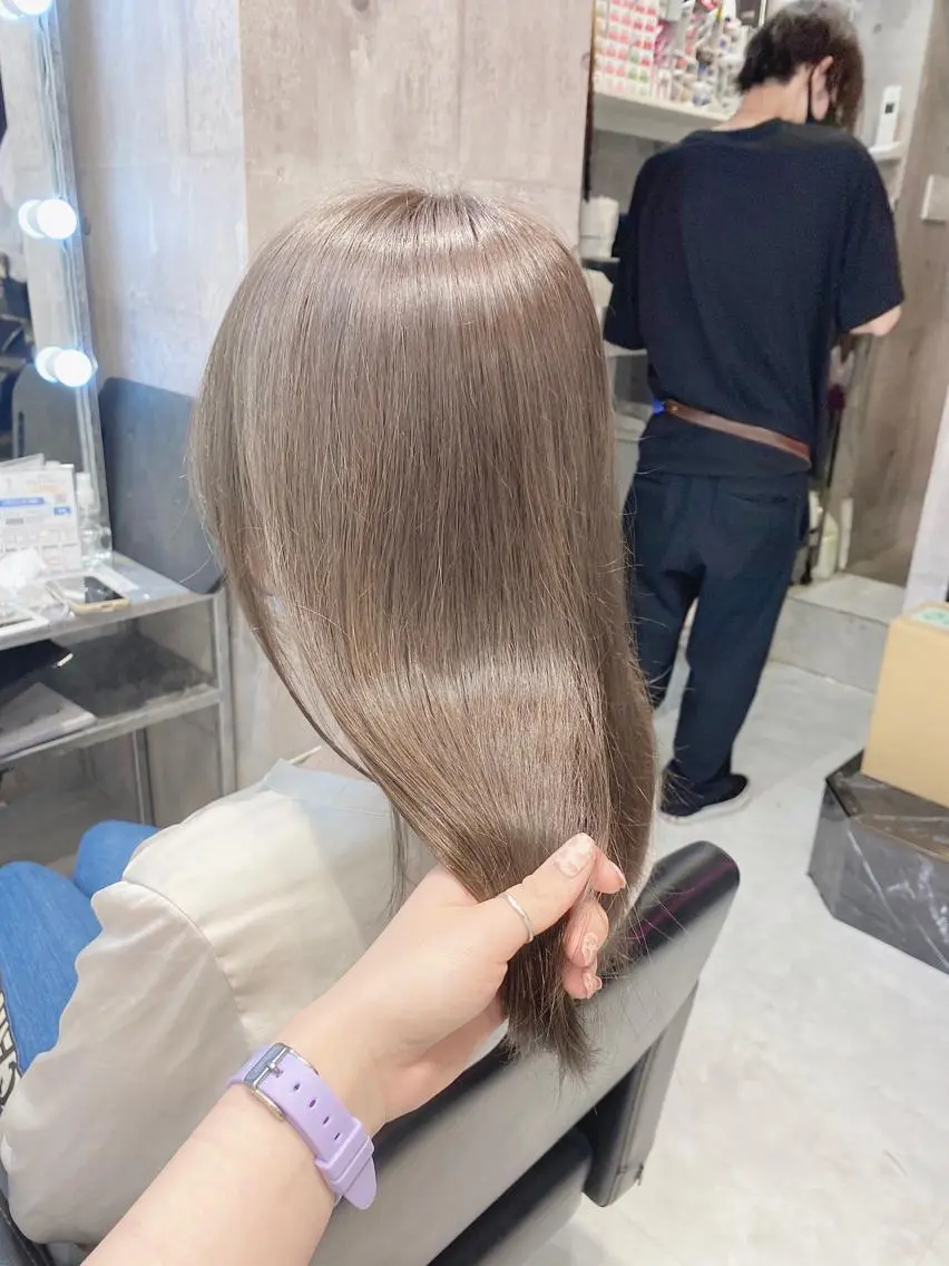 セミロング カラー ヘアアレンジ メンズ キッズ お悩み解決美容師 💐AMIのヘアスタイル