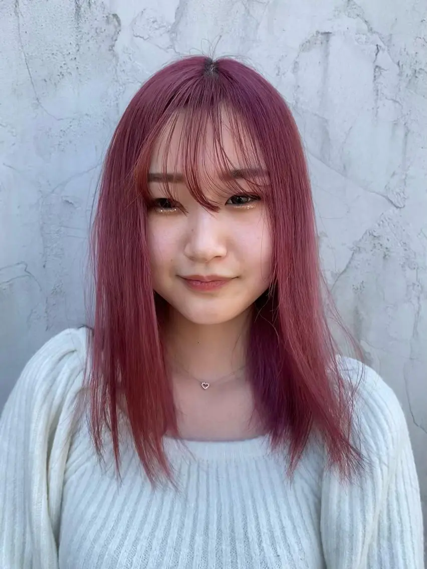 セミロング 梶浦 颯のヘアスタイル