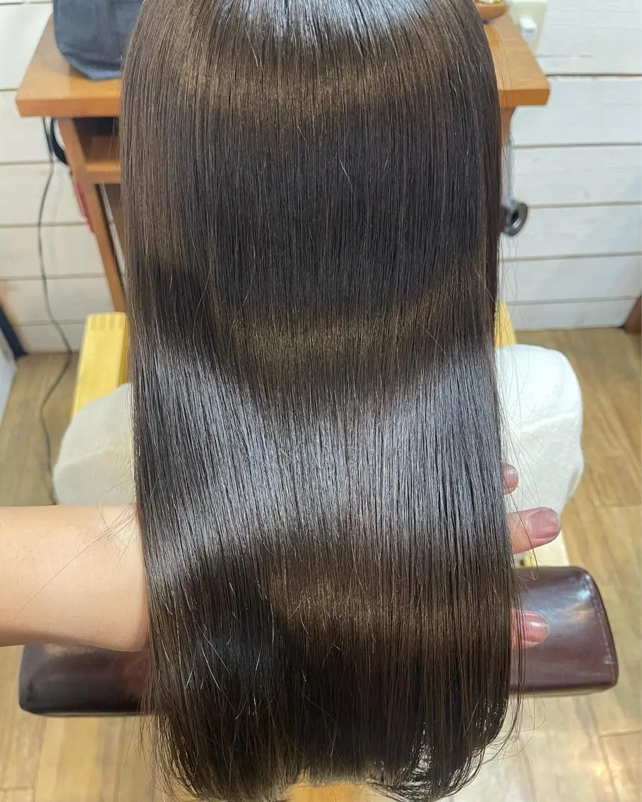 ロング カラー 髪質改善 平田 たかしのヘアスタイル