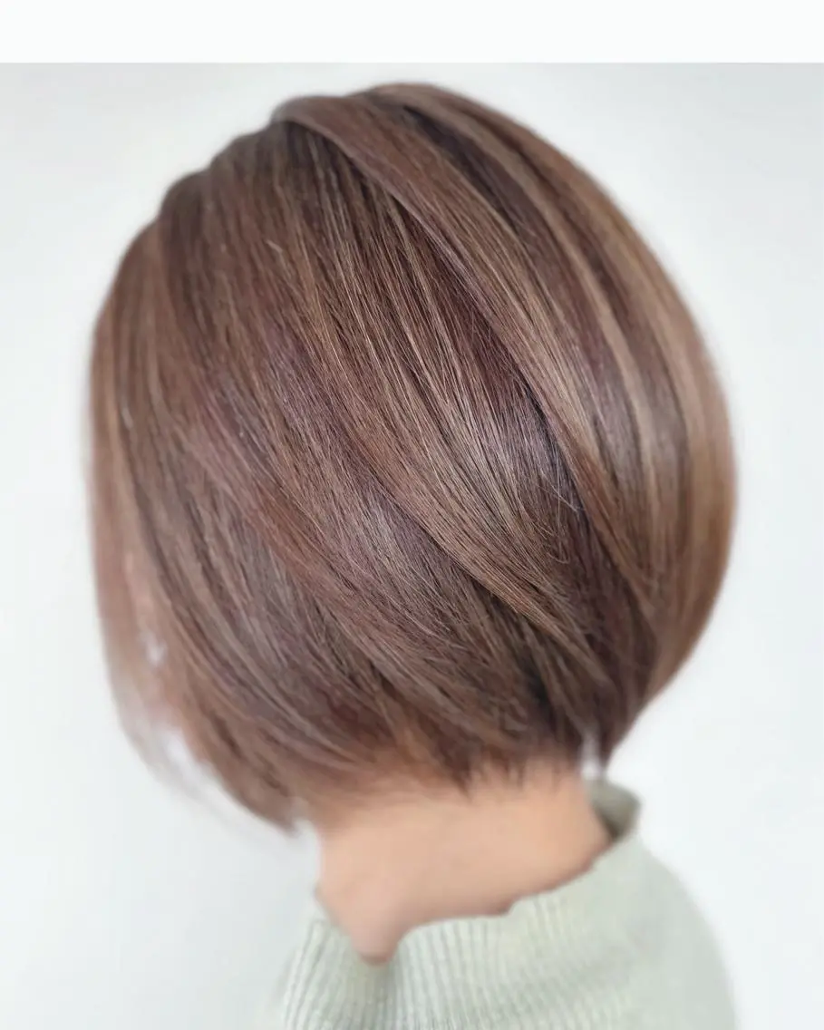 ショート カラー アッシュ 黒髪 ブルーカラー ブルーブラック グレージュ うる艶カラー美容師 ayumiのヘアスタイル